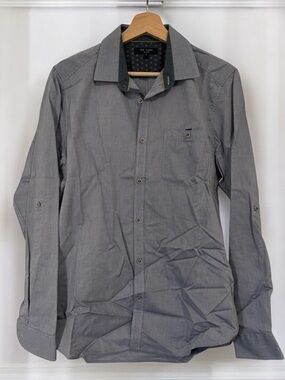 Ted Baker Gray Button-Up Shirt size 3